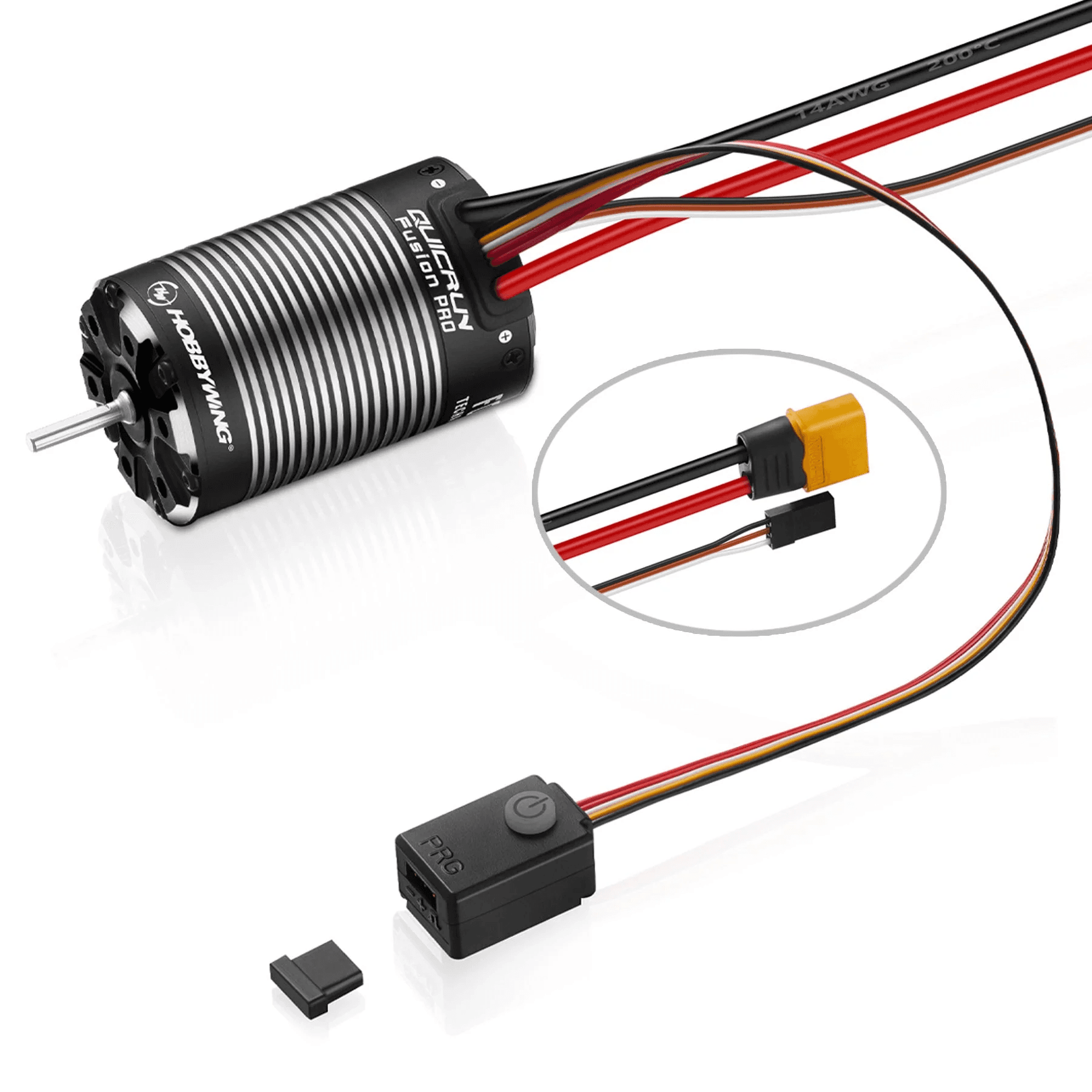 Hobbywing QuicRun Fusion Pro FOC 2-in-1 Brushless Motor & ESC System (2300KV)